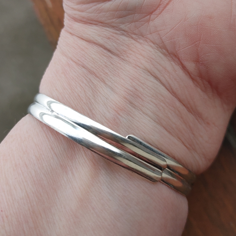 Abalone Shell In 925 Solid Sterling Silver Cuff B… - image 4